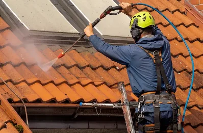 Démoussage et hydrofuge de toiture à Saales